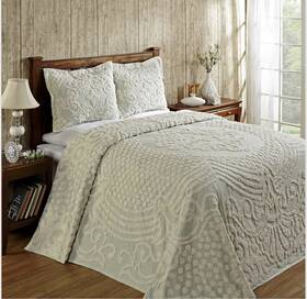 B00iz9l4vc Better Trends 1 Piece Chenille Bedspread King Size 100 Cotton