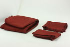 Bju018-queen Tache Home Fashion Solid Burgundy Marsala Bedspread Quilt Set