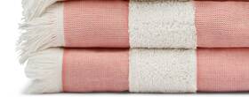 Black & White Brands 426994559066 Lightweight Turkish Beach Towel - 100% Bci Cotton Unbleached Raw Fringe Oek