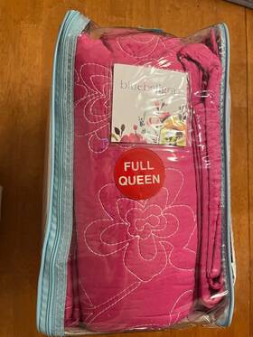 Bluebellgray 734737407008 Pink Full/queen Bedding Fern Coverlet