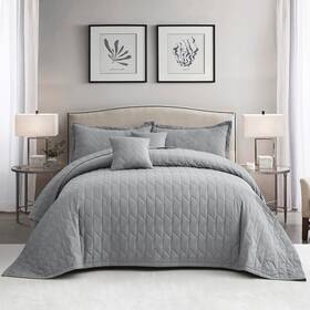 H-1883 Blythease Oversized King Bedspread 128x120 Extra Wide Modern And Contemporary Look Lightwe