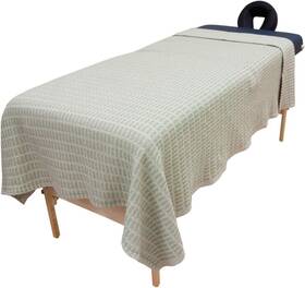 Body Linen 610585455548 Harmony Cotton Spa And Massage Table Blanket By 66x90 Inch Pack Of 1 Sage