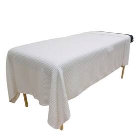 Body Linen 702458857730 Waffle Weave Massage Table Blankets - Soft And Stylish 50/50 Polye