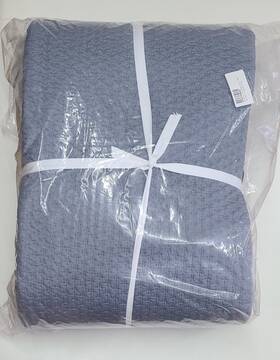 141868 Boll & Branch And Signature Textured Stitch Quilt Jestone King Organic Cotton