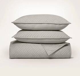 Boll & Branch 840103704456 And Brand New Heritage Org. Cot. Basketweave Quilt Set. Orig 459