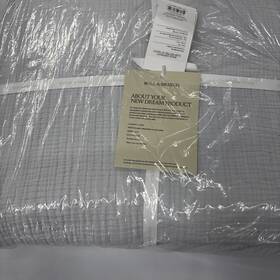 Boll & Branch 840103747729 And Dream Organic Cotton Bed Blanket Coverlet King Sky 349 Msrp