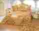 Bp-wedding-gold-q Royalty Oversize Wedding Bedding Bedspread Quilts Set Gold Full Queen