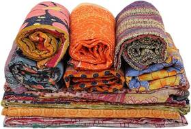 Branded 313035170113 Craft Wholesale Lot Of Indian Vintage Kantha Quilt Handmade Throw Reversib