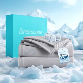 Eb407a0 Breescape Cooling Sheet Set Twin Size - Blendtek Dry And Cool Technology Fo