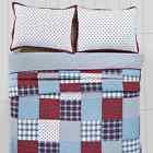 Brighton Vhc Brands Americana Red White Blue Patchwork Quilt 7pc King Bedding Set Stars 840528123917