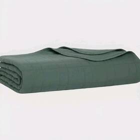 Brooklinen 840302713570 Lightweight Cotton Quilt With Two Pillowcases Full/queen Botanical Green