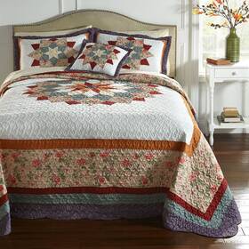 Brylanehome 196438793086 Virginia Bedspread - King Multi