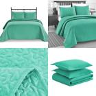 Bs6801 Luxe Bedding Solid Color Lightweight Oversize Cotton Filled Stitch