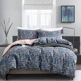 La0411-yqcl-t Bupird Floral Comforter Set Twin Soft Cotton Cute Bedding Sets Gard