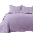 Busa811b1lp6tw Bedsure Lavender Quilt Size Bedspread Pieces Quadrate