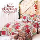 Busa841b1fm8tw Bedsure Printed Quilt Coverlet Set Bedspread Twin Size Christmas Man