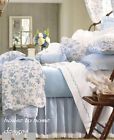 C F Brighton Blue 5pc Full Quilt Set White Toile Williamsburg 008246226741