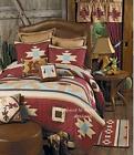 C F Canyon Dance 4pc Twin Quilt Set Cabin Lodge Southwestern Brown Red Turquoise 008246312680