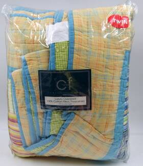89496.6886 C&f Enterprises And Luxury Quilt Set 21x27 Inch Cotton Filled Prewashed Handcrafted