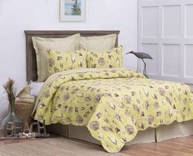 C&f Home 008246418795 Calypso Shells Green Beach Coastal Full/queen Quilt 90 Inch X 92