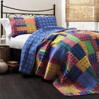 C16817p13-000 Lush Decor Queen Size Vivid Multi Color Cotton 848742016817