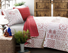 C25482p14-rd C25482p14 Lush Decor Red White 848742025482