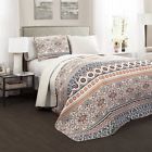 C32114p15-000 Nesco Piece Set Bedspreads Coverlets Lush Decor Quilt Coral