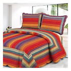 C6416rt Home Sensation Stripe Piece Twin Quilt Set 190212397217