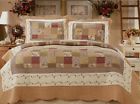 C8215k Home Sensation Natural Cotton Reversible Piece Quilt Set 190959262151