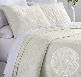 California Design Den 840307178473 Hand-quilted Queen Quilt Set 100% Cotton Fabric 3 Pie