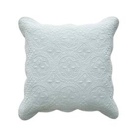 E6-ubou-xbz2 Calla Angel Sage Garden Luxury Pure Cotton Quilted Pillow Sham Euro 26x26