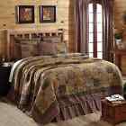 Canavar Ridge Vhc Brands Ashton Willow 6pc Queen Claws Plaid Pattern Quilt Set W Valances 840528123177