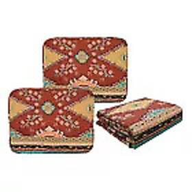 0016xd Canyon Sky 3-piece Southwest Geo Quilt Bedding Set In Brown/blue/yellow Queen