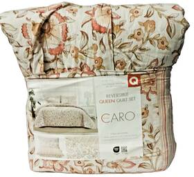 Caro Home 810151384207 3-piece Cotton Quilt Set Queen Manda