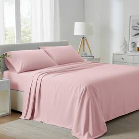 Tc800-blush-calking Carressa Linen California King Egyptian Cotton Sheets - 800 High Thread Count