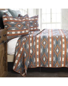 Jw323 Carstens Home Wrangler Checotah Twin Quilt Set - 2 Piece