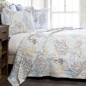 Carstens Inc. 035731133413 Coastal Beach Bedding Set Nautical Microfiber Ocean Quilt Su