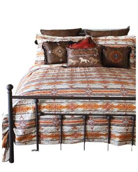 Carstens Inc. 035731136513 Western Aztec Country Bedding Set Southwestern Microfiber Quilt