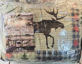 Jq446 Carstens Rustic Cabin Country Bedding Set Microfiber Quilt Lake Twin New