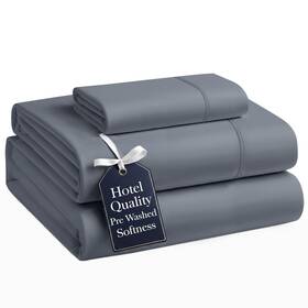 Casa Platino 840399702228 Luxury Bed Sheet Set Ultra-soft Pre-washed Cozy And Breat