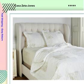 Casa Zeta-jones 633726024502 Antique Patchwork Twin Quilt With Shams