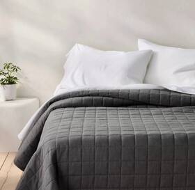 Casaluna King Heavyweight Linen Blend Quilt 191908443744 Quit Size Pink