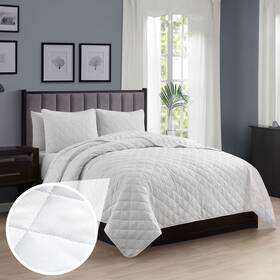 Cathay Home 196789038843 Cs Cathaysports Basic Bedding Essential All Season 3pc Microfiber Diamon