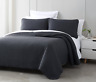 Cb1703-5k Cozy Beddings Attitude Quilted Coverlet Set Charcoal Grey 696232253934