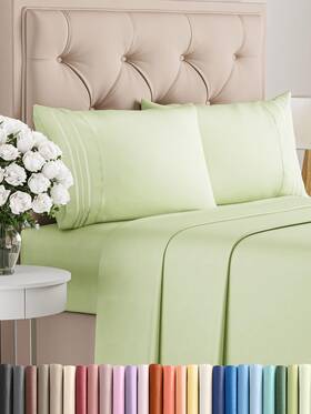 Cgk Unlimited 060765269253 King Size 4 Piece Sheet Set - Comfy Breathable And Cooling Bed Sheets Hot