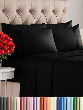 Cgk Unlimited 060937142506 Full 6 Piece Sheet Set - Cooling Sheets For Hot Sleepers Hotel Luxury Beddi