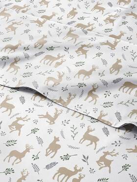 Cgk Unlimited 061018752515 Queen Christmas Reindeer Sheet Set - Holiday Xmas Pattern Bedding Deep