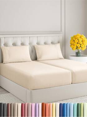 Hu-xi-193 Cgk Unlimited Split King Size 5 Piece Sheet Set - Extra Soft Breathable And Cooling Sheets
