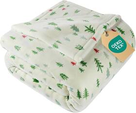 Xmaspfbthtrees4 Cgk Unlimited Ultra Soft Fleece Blanket Throw Size 50 X 60 21 - Christmas Trees 4