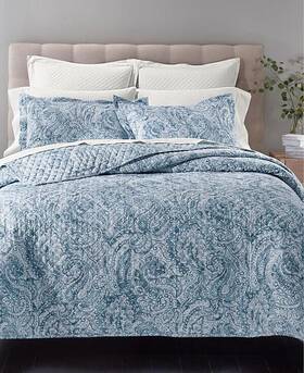 100070337fq Charter Club Damask Cotton 210-thread Count 3-pc. Full/queen Coverlet Set